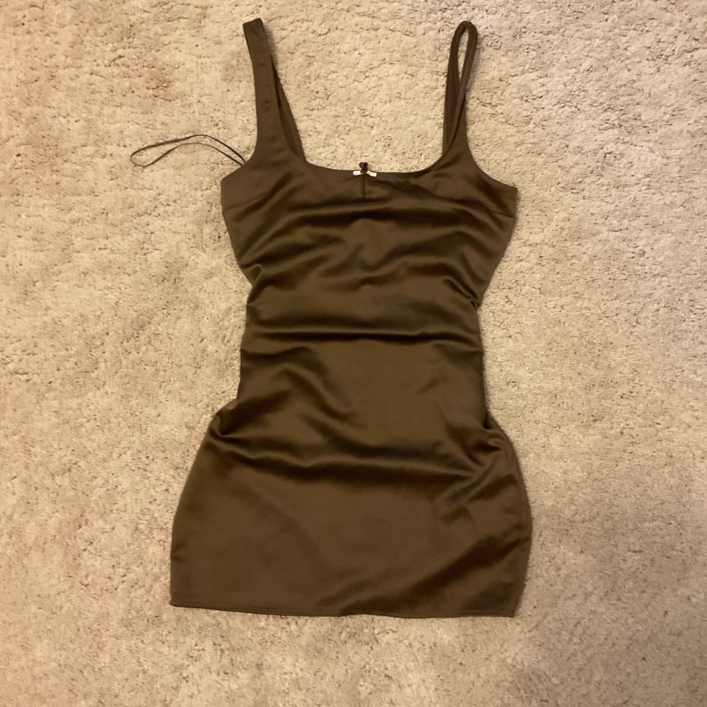Zara Chocolate Brown Mini Dress